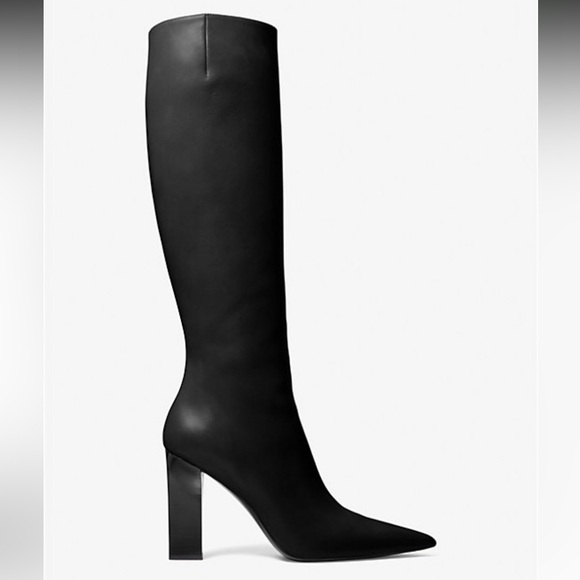 Michael Kors Runway Collection Black Leather Boots - Dabney - Picture 1 of 6